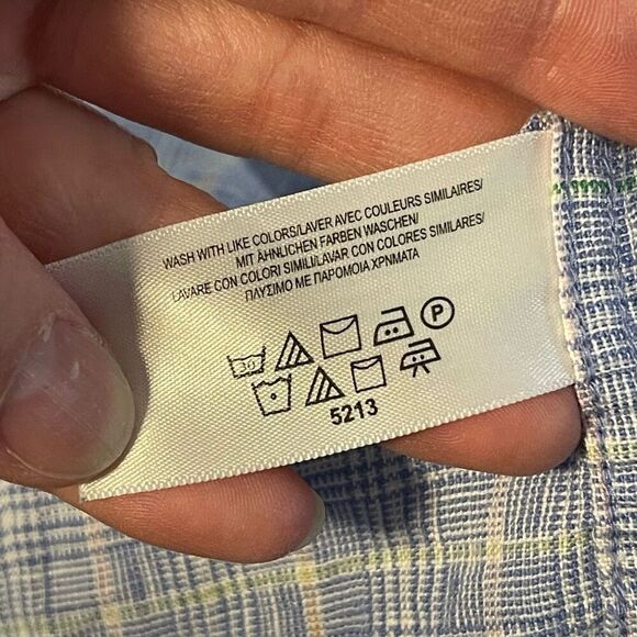 Brooks Brothers 346 Linen Plaid Button Down Shirt Size Large - Picture 6 of 7